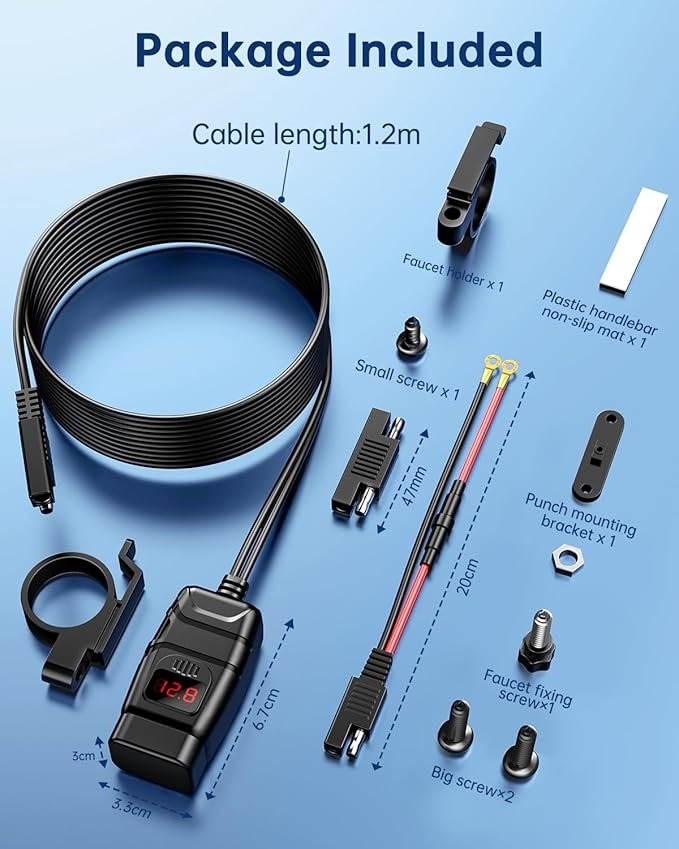 zasuvka kompaktni 12v usb-a a usb-c 3.4A obsah baleni